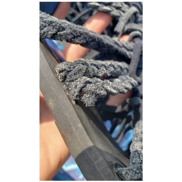 JEFFREY CAMPBELL 💦 blue suede gladiator sz 8 - Picture 8 of 8